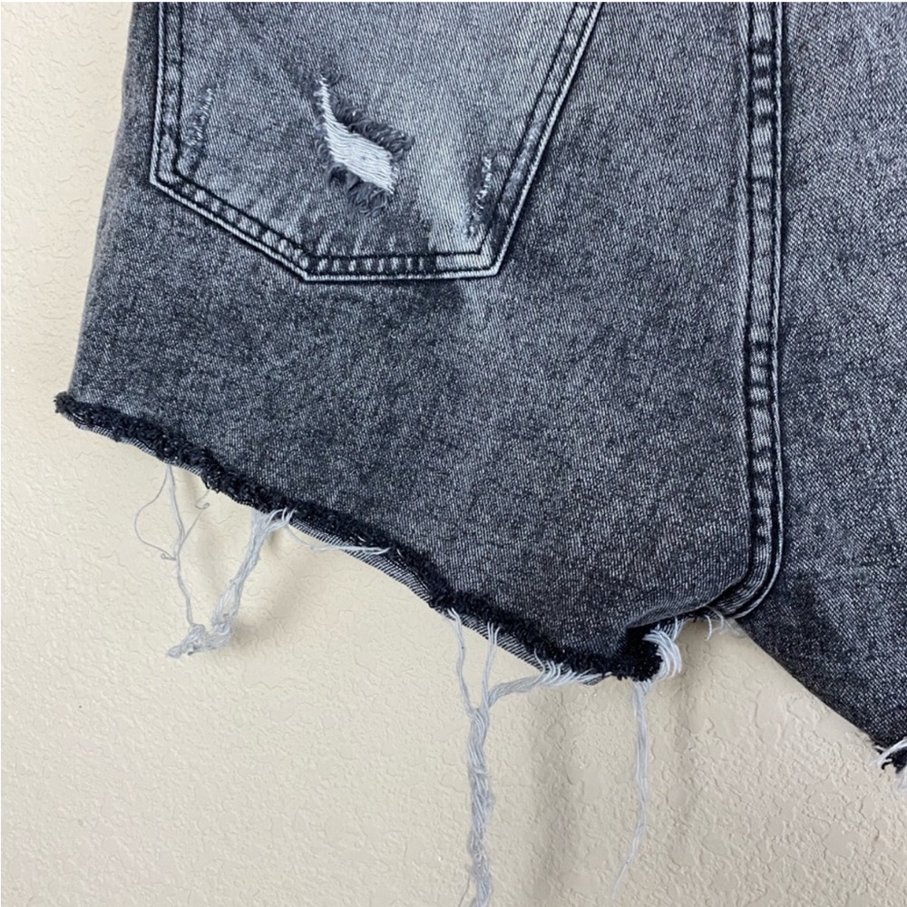 Wild Fable Highest Rise Cut Off Button Fly Jean Shorts Gray Size 14 - Picture 10 of 15